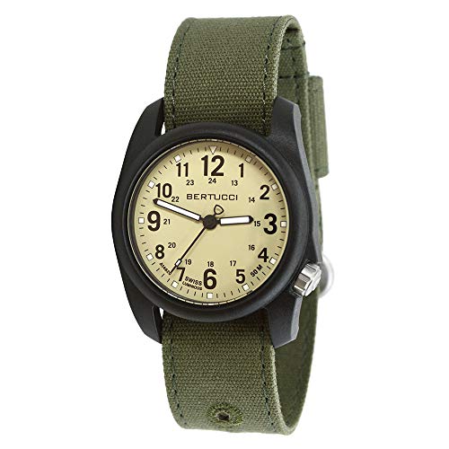 DX3 Canvas, Saguaro Dial / Black Case- #277 Evergreen Comfort Canvas Band