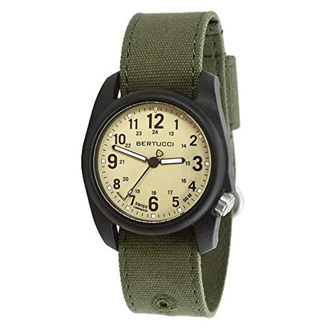 DX3 Canvas, Saguaro Dial / Black Case- #277 Evergreen Comfort Canvas Band