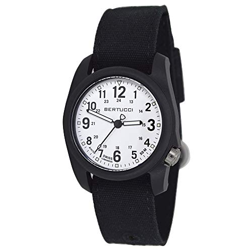 DX3 Canvas, White Dial / Black Case- #331 Black Comfort Canvas Band