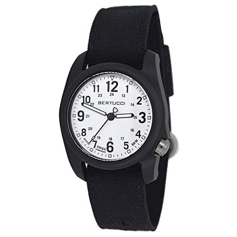 DX3 Canvas, White Dial / Black Case- #331 Black Comfort Canvas Band