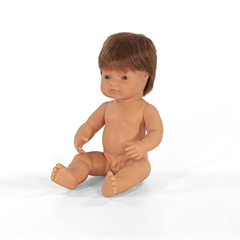 Baby Doll Caucasian Redhead Boy 15"