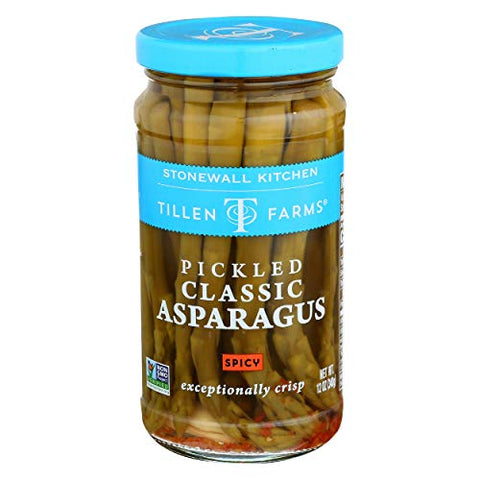 Tillen Farms Spicy Pickled Classic Asparagus, 12 oz jar