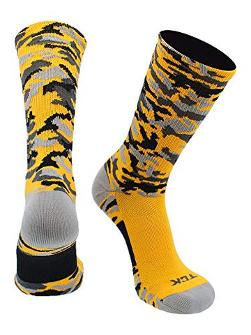 Woodland Camo Crew, Gold, Large