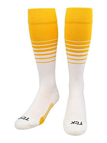 Breaker Over-Calf, Heel/Toe, Gold-White, Large