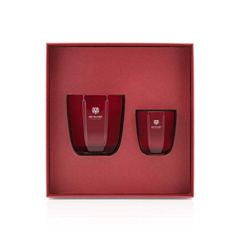 Dr. Vranjes Rosso Nobile Scented Candles (200g & 80g) Tormalina Vase in a Red Box