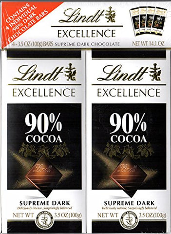 Lindt Excellence 90% Cocoa, 3.5 oz