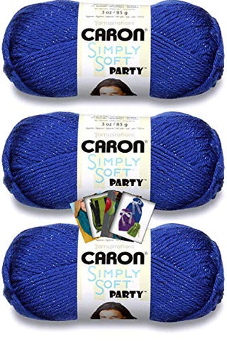 Caron Simply Soft - Party 3 oz (Royal Sparkle)