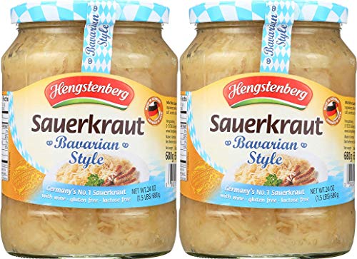 Hengstenberg Bavarian Wine Sauerkraut in Jar, 24 oz