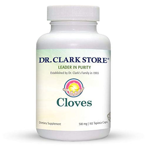 Cloves, 500 mg 102 tapioca capsules