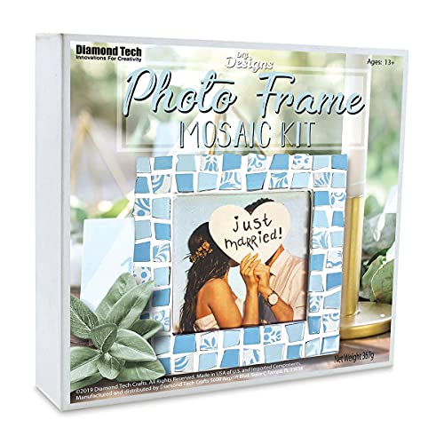Mosaic Picture Frame Kit Blue Mix