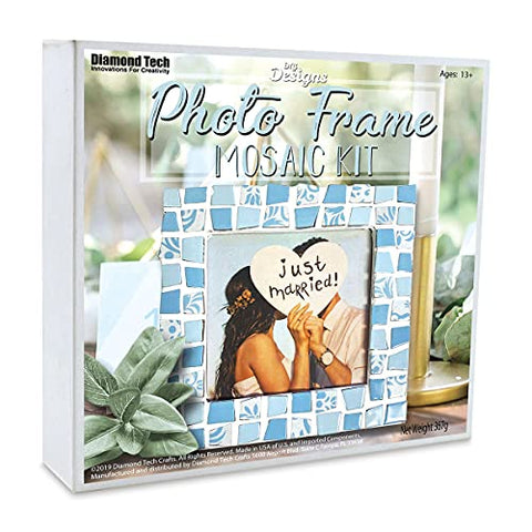 Mosaic Picture Frame Kit Blue Mix