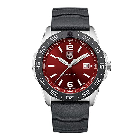 Luminox - Pacific Diver NBR Black Strap - 44mm - Red|White Dial