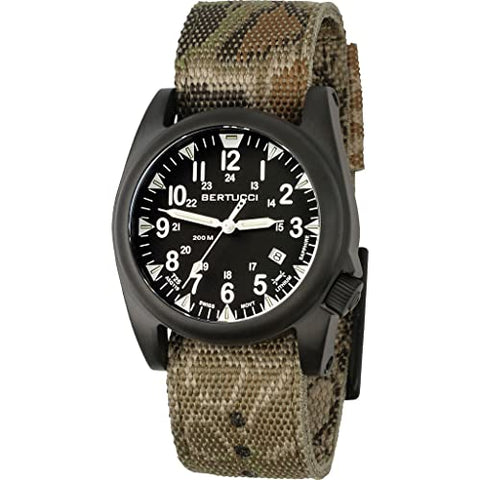 A-5S Ballista Illuminated, Black Dial- #334PNC Kryptek Highlander Pantera Camo Webbing Band