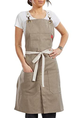 Caldo Split Leg Apron (Grey)