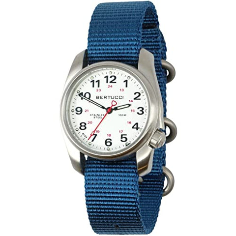 A-1S Field, White Dial- #249 Mariner Blue Nylon Band